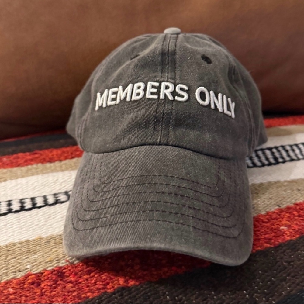 Gray Members Only Cap